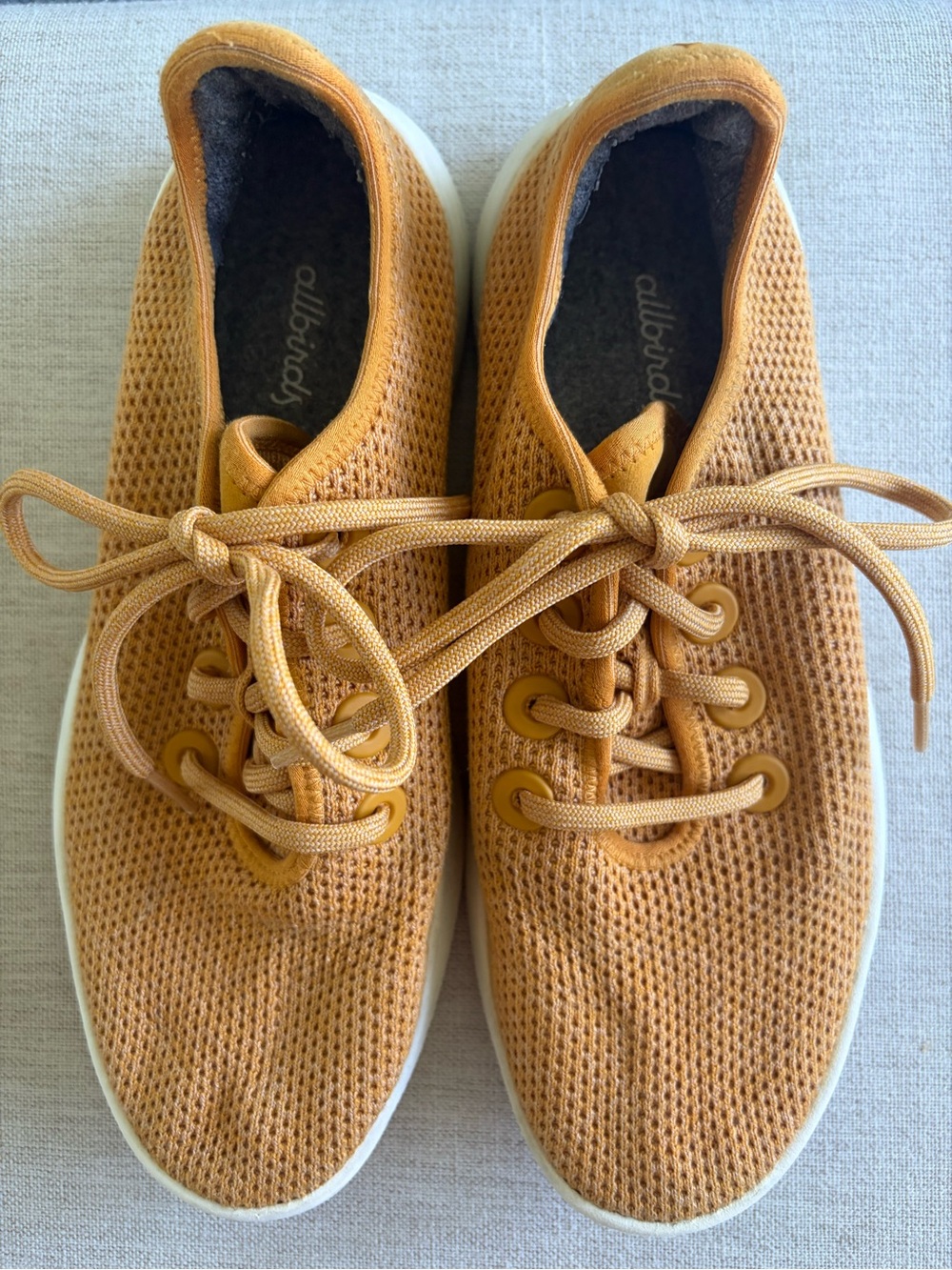 allbirds Women's Sneakers in Mustard Yellow